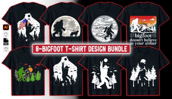 Bigfoot Vintage Graphics & T-Shirt Designs