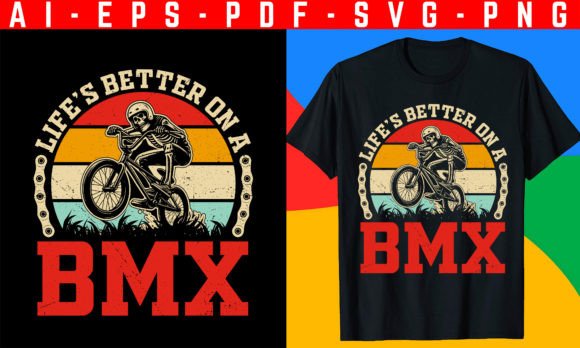 BMX Graphics for Modern T-Shirt Designs