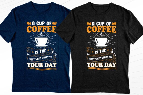 Coffee Trendy T-Shirt Graphics & Design