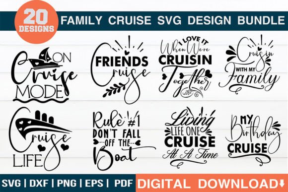 Family Cruise SVG Bundle: Graphics for T-Shirt Designs