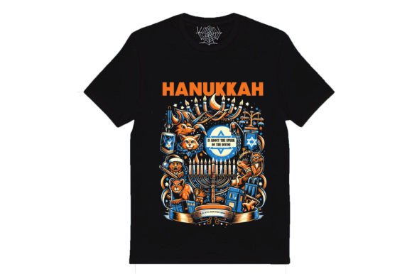Hanukkah T-shirt Design: Graphics for Branding