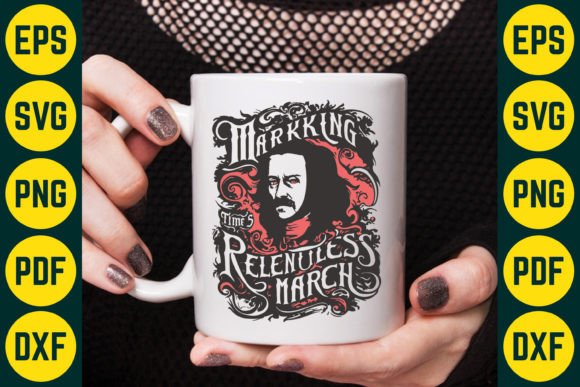 Marking Time's Relentless March Graphics & T-Shirt Designs