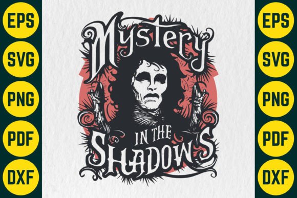Mystery in the Shadows: Gothic Graphics & T-Shirt Designs