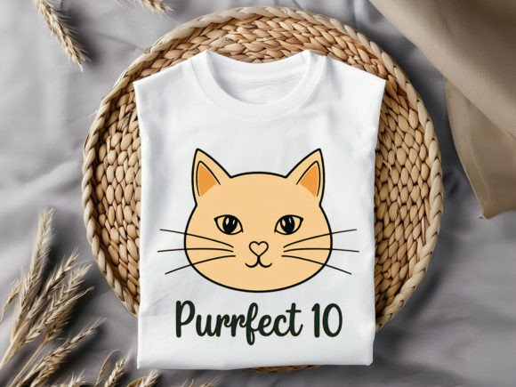 Purrfect 10 Graphics for T-Shirt Designs