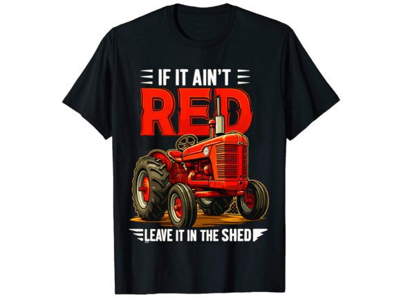 Red Tractor Graphics for T-Shirt Designs