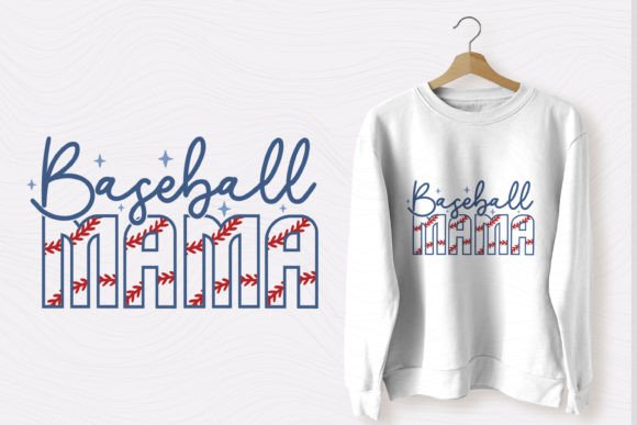 Retro Baseball Mama SVG: Graphics for T-Shirt Designs