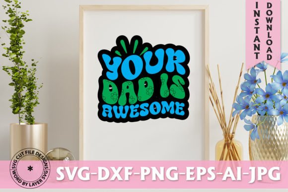 Retro Dad Graphics for T-Shirt Designs