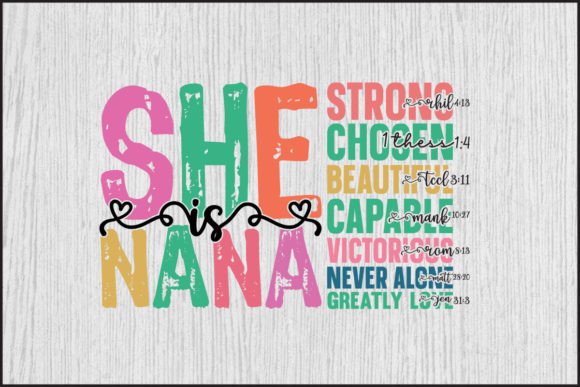 Reviewing She is Nana Mama Gigi Svg Png Design
