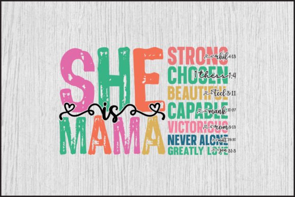 She is Mom Mama Gigi Graphics for T-Shirt Designs