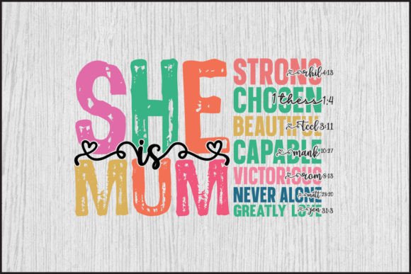 She is Mum Mama Gigi: Graphics for T-Shirt Designs