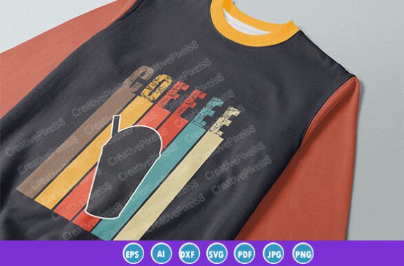 Vintage Coffee Cup Graphics for T-Shirt Designs